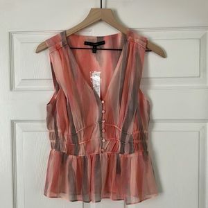 WHBM paint stripes top size small. NWT